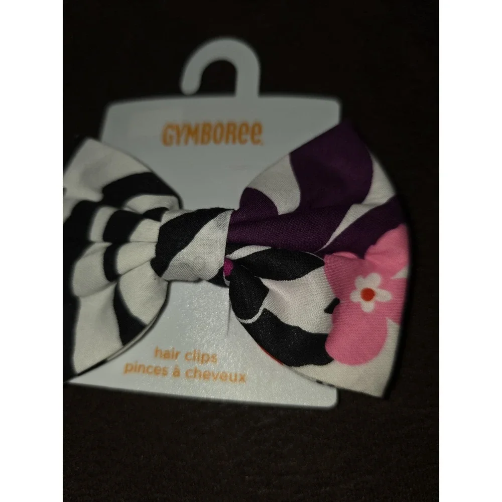 Gymboree wild for‎ zebra hair bow clip nwt